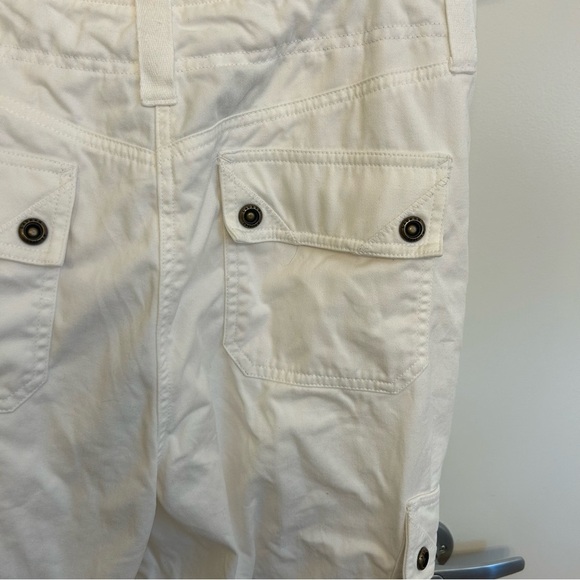 Ralph Lauren White Cargo Pants Women’s Size 10 100% Cotton - Picture 11 of 11